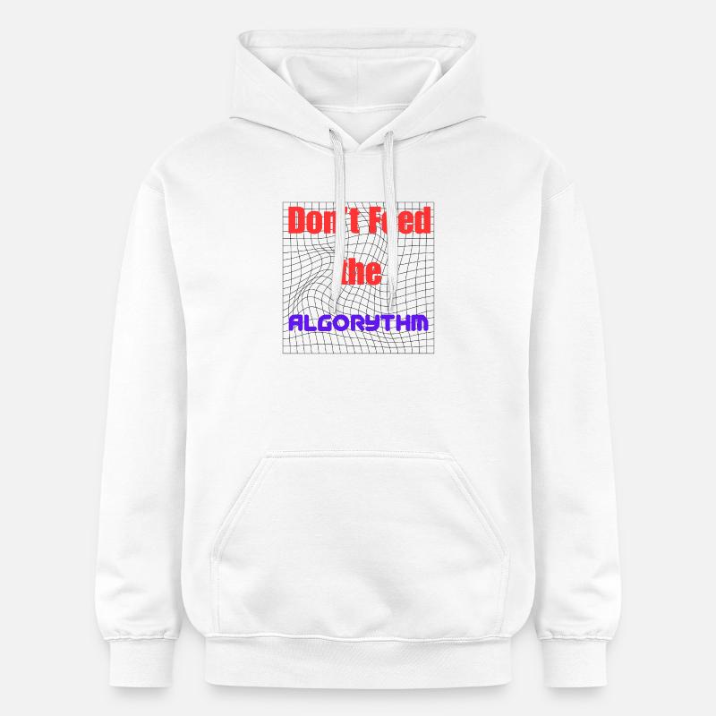 Motivation pour battre les algorithmes - Sweat à capuche Softstyle® Gildan Unisexe - blanc