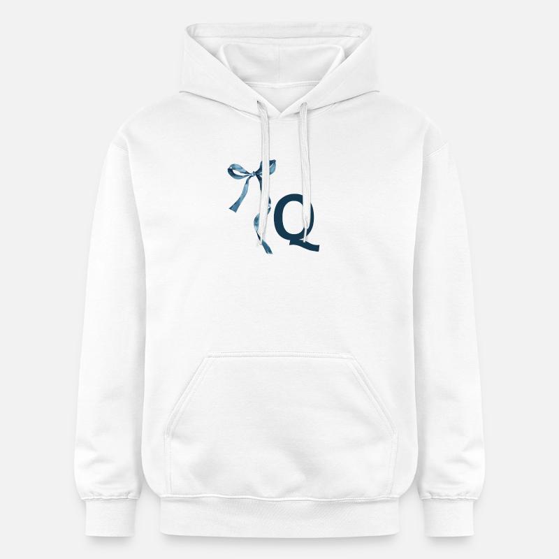 Monogramme q idée cadeau  - Sweat à capuche Softstyle® Gildan Unisexe - blanc
