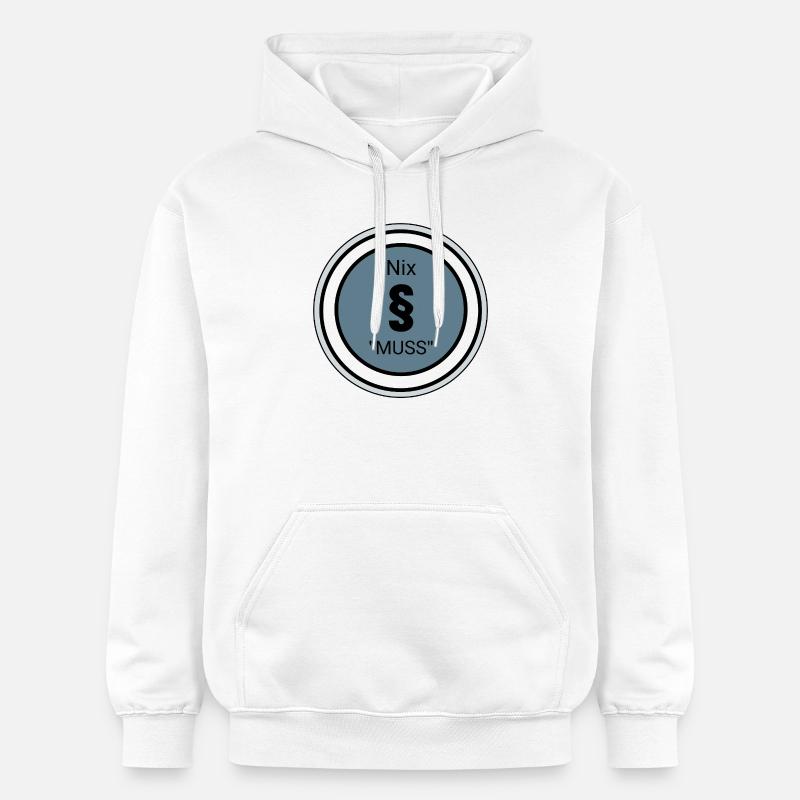 Design innovant avec citation et symboles - Sweat à capuche Softstyle® Gildan Unisexe - blanc