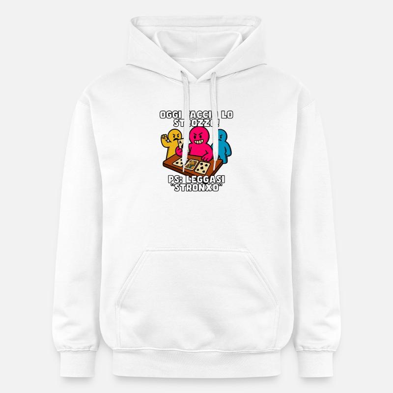 Heute bin ich ein Kredithai! - Gildan Unisex Softstyle® Midweight Hoodie - Weiß