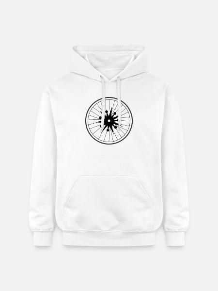 Roue Big Bang de Cean - Sweat à capuche Softstyle® Gildan Unisexe - blanc