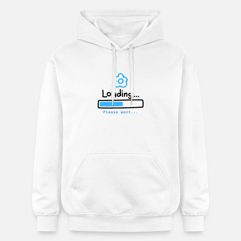Blue Bloom Icône de chargement - Sweat à capuche Softstyle® Gildan Unisexe - blanc