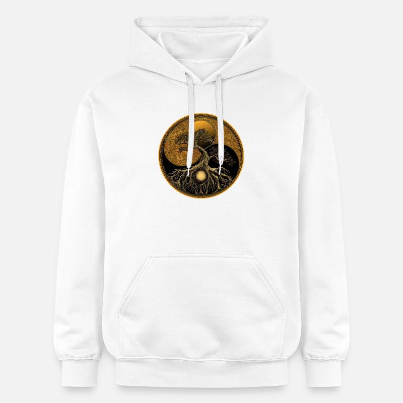 Arbre de vie - Sweat à capuche Softstyle® Gildan Unisexe - blanc
