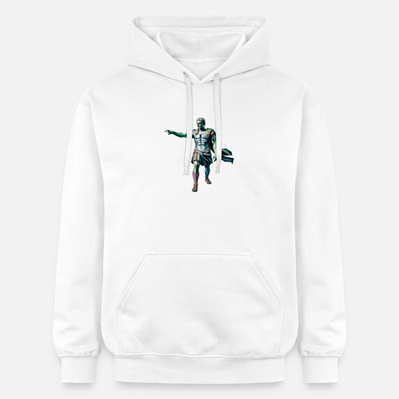 Caesar - Logo de l’histoire cool - Sweat à capuche Softstyle® Gildan Unisexe - blanc