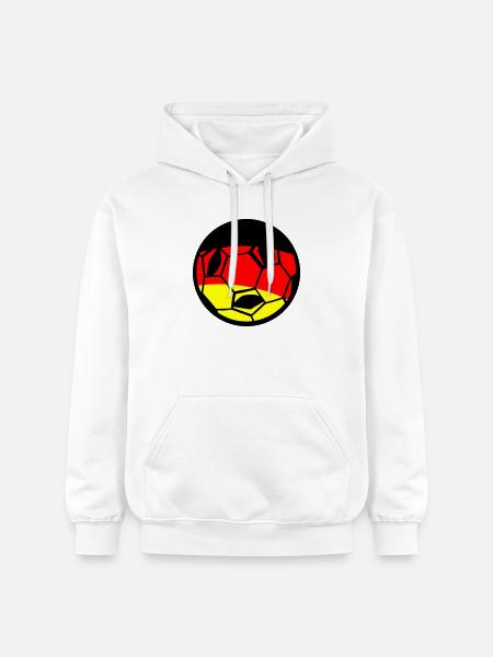 Fußball Deutsche Flagge Kunst - Gildan Unisex Softstyle® Midweight Hoodie - Weiß