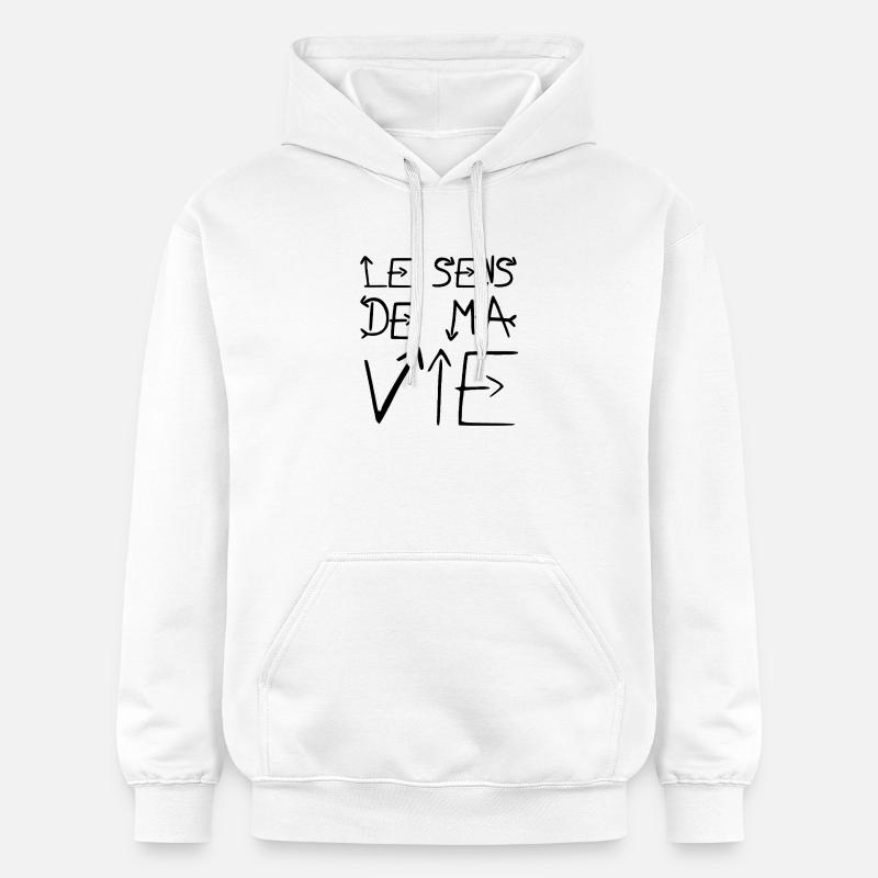 LE SENS DE MA VIE !  - Sweat à capuche Softstyle® Gildan Unisexe - blanc