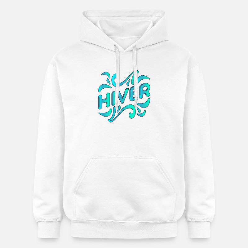Hiver - Sweat à capuche Softstyle® Gildan Unisexe - blanc