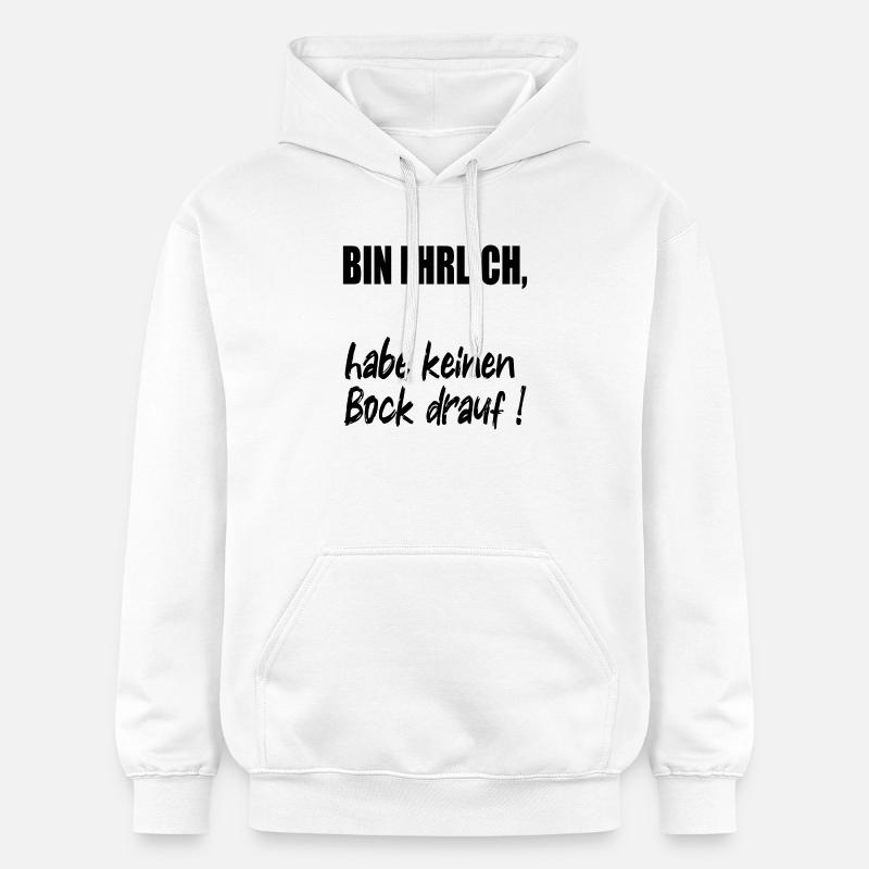 L’HONNÊTETÉ PAS DE DÉSIR - Sweat à capuche Softstyle® Gildan Unisexe - blanc