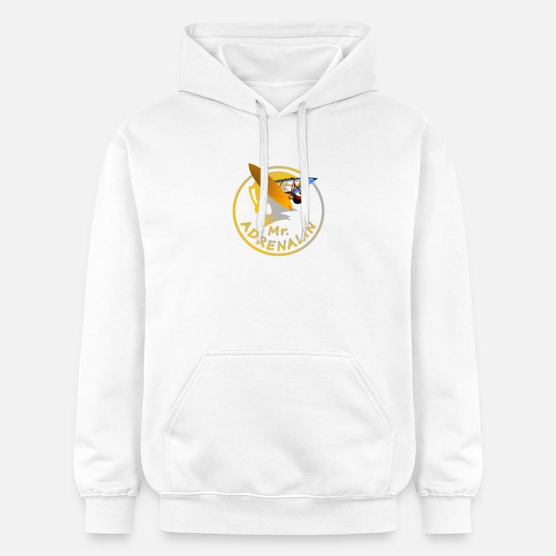 M. Adrenalin Planche à voile - Sweat à capuche Softstyle® Gildan Unisexe - blanc