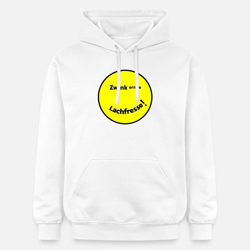 Clin d’œil rire bouche - Sweat à capuche Softstyle® Gildan Unisexe - blanc