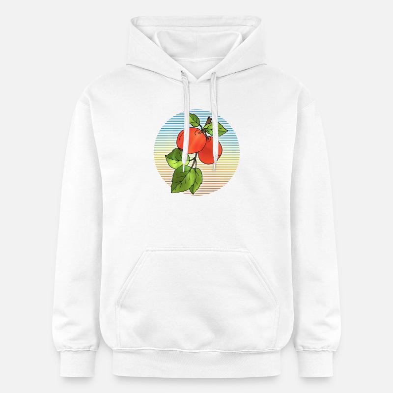 Pommes - Sweat à capuche Softstyle® Gildan Unisexe - blanc