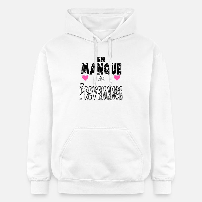 En Manque de Prévenance - Sweat à capuche Softstyle® Gildan Unisexe - blanc
