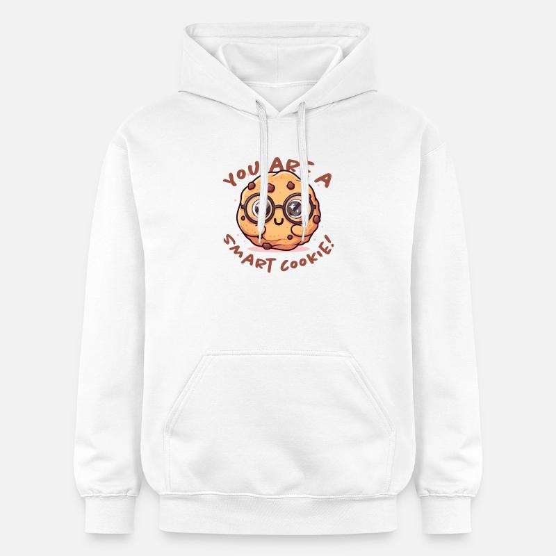 Cookie intelligent - Sweat à capuche Softstyle® Gildan Unisexe - blanc