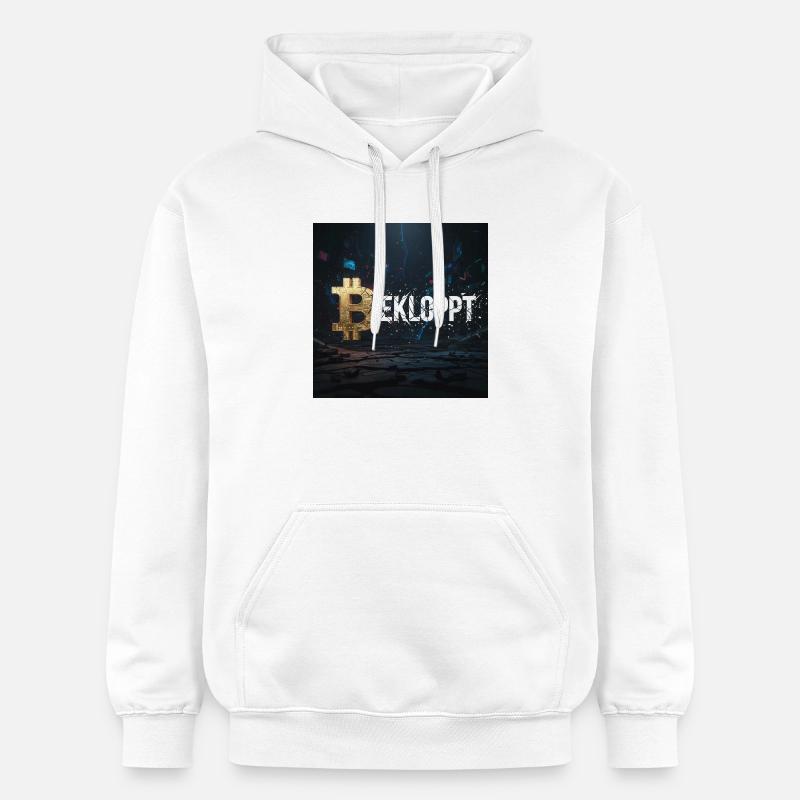 Bitcoin Explosion Krypto Chaos - Gildan Unisex Softstyle® Midweight Hoodie - Weiß