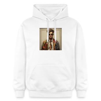 Patchwork-Rebell Sakko - Gildan Unisex Softstyle® Midweight Hoodie - Weiß - Vorne - Liana (172cm) & Jaron (178cm)