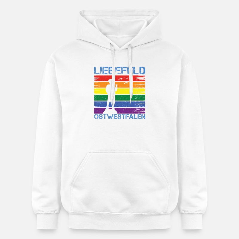 Liebefeld ❤ Leineweber PRIDE - Sweat à capuche Softstyle® Gildan Unisexe - blanc