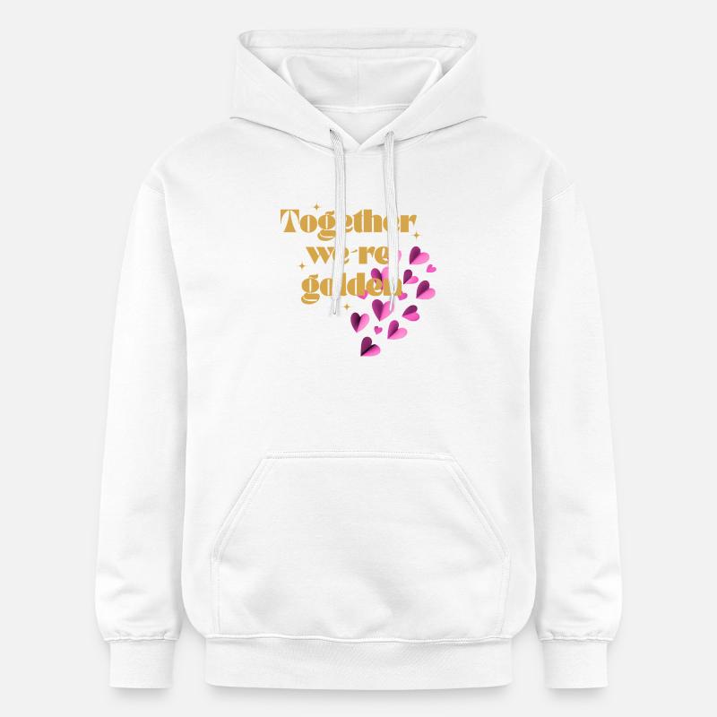 Ensemble, nous sommes en or - Sweat à capuche Softstyle® Gildan Unisexe - blanc