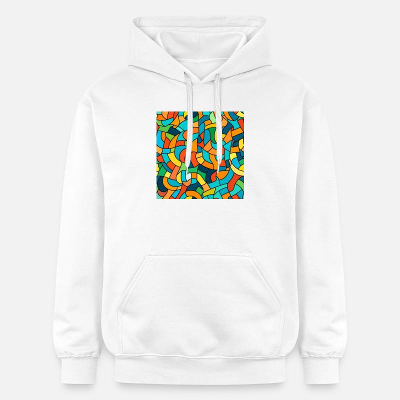 Nœud de couleur Tangle - Sweat à capuche Softstyle® Gildan Unisexe - blanc