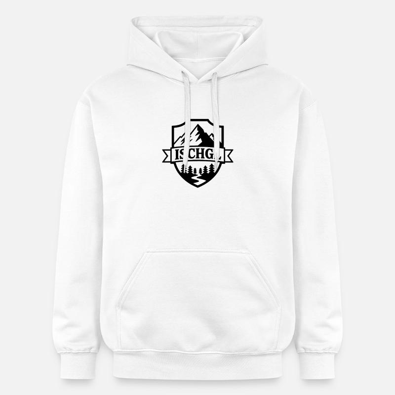 Ischgl - Création de souvenirs - Sweat à capuche Softstyle® Gildan Unisexe - blanc