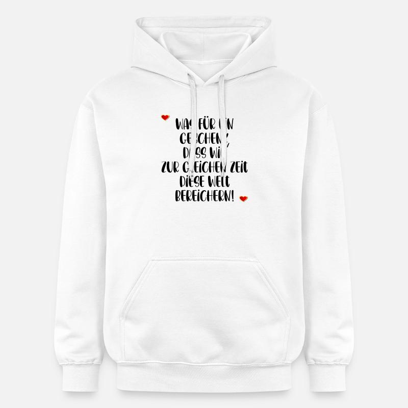 AMITIÉ TEMPS RELATION - Sweat à capuche Softstyle® Gildan Unisexe - blanc