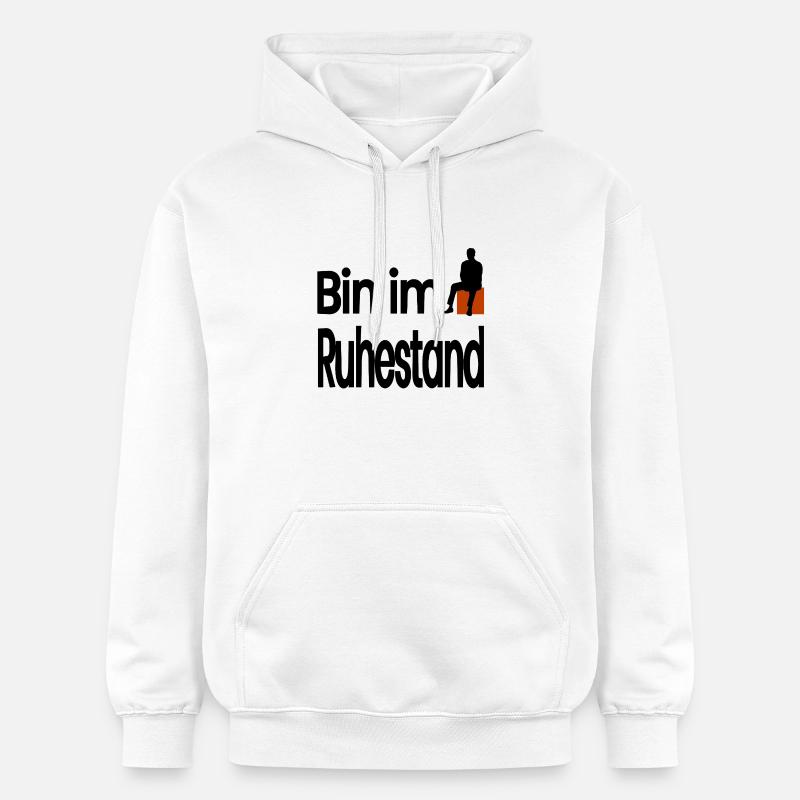 Retraite - Sweat à capuche Softstyle® Gildan Unisexe - blanc
