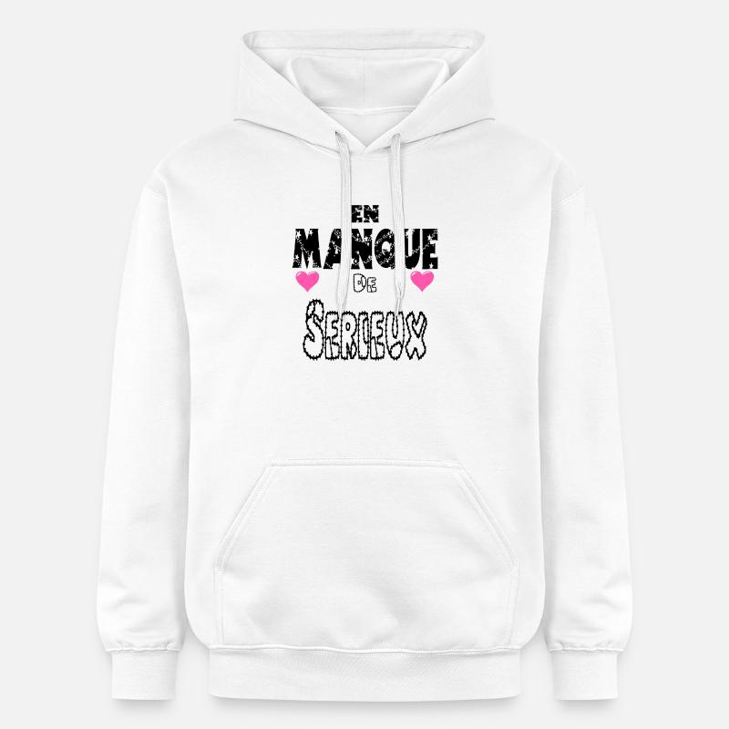 En Manque de Sérieux - Sweat à capuche Softstyle® Gildan Unisexe - blanc