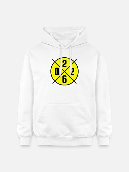 2026 Year Circle - Gildan Unisex Softstyle® Midweight Hoodie - white