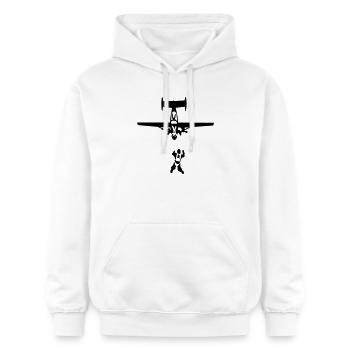 skydiving - Gildan Unisex Softstyle® Midweight Hoodie - white - Front - Liana (172cm) & Jaron (178cm)