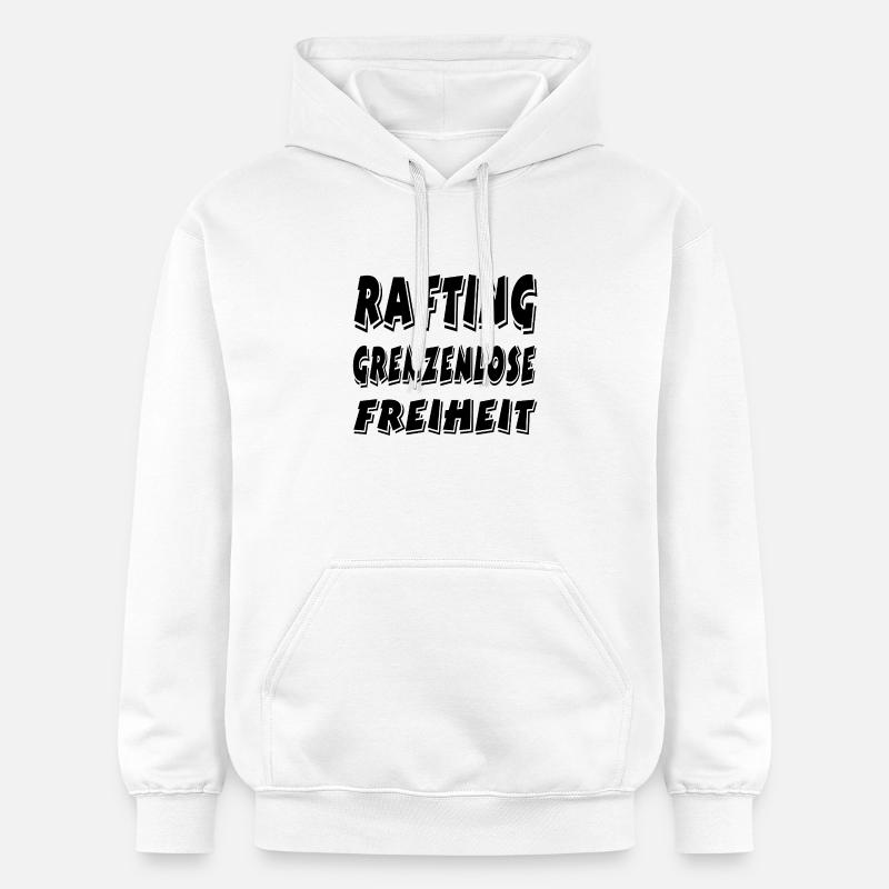 Rafting_neu_a1 - Sweat à capuche Softstyle® Gildan Unisexe - blanc