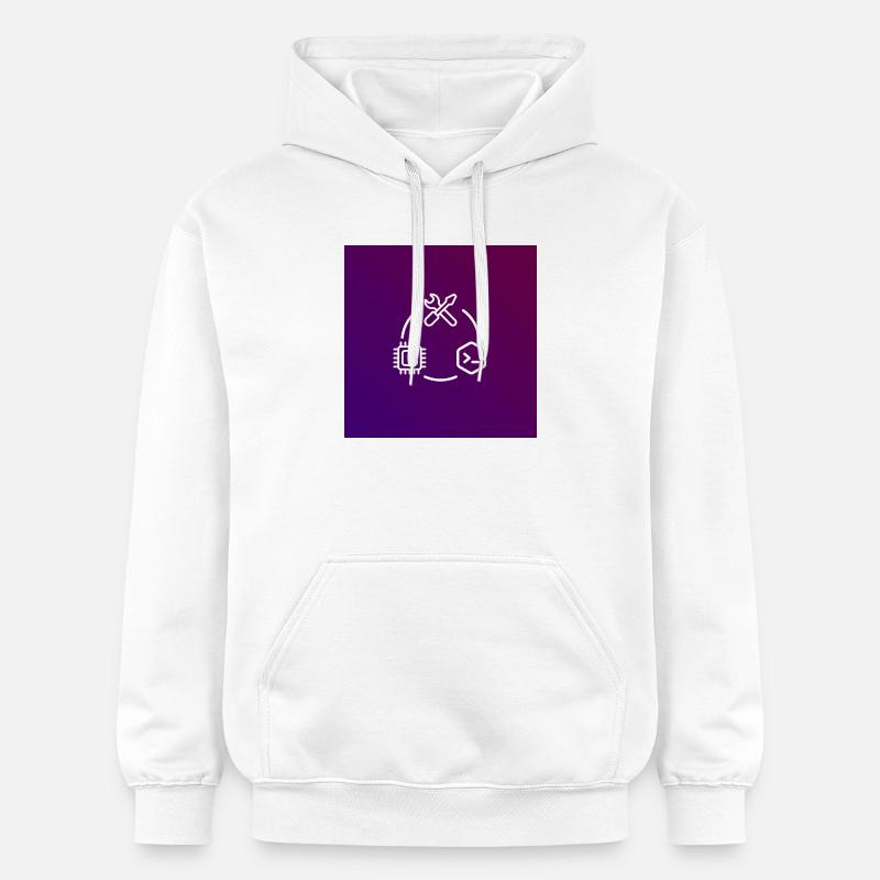 Outil de code de puce TechKreis - Sweat à capuche Softstyle® Gildan Unisexe - blanc