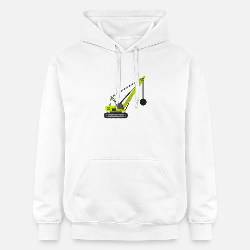 Grue à billes de démolition - Sweat à capuche Softstyle® Gildan Unisexe - blanc