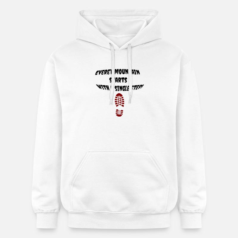 first_step - Sweat à capuche Softstyle® Gildan Unisexe - blanc