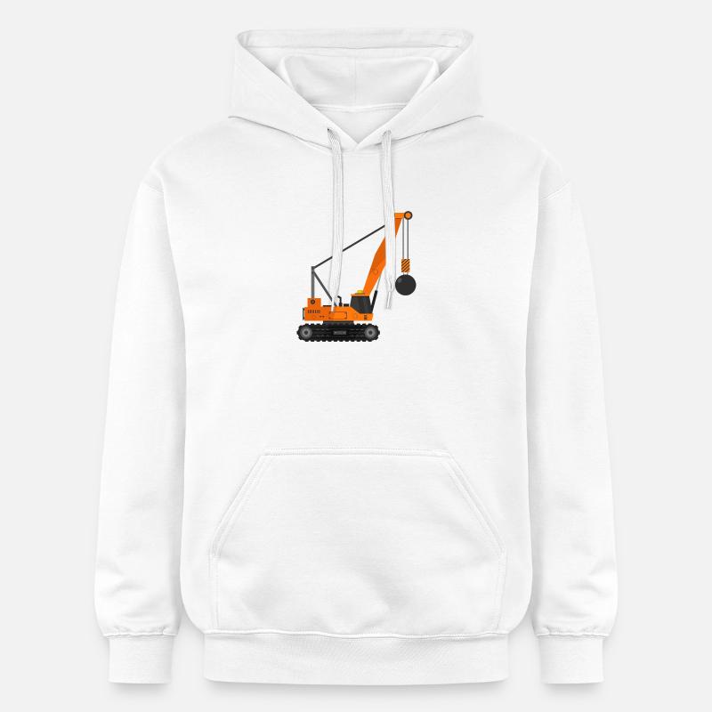 Grue à billes de démolition - Sweat à capuche Softstyle® Gildan Unisexe - blanc