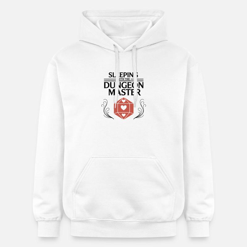 Sleeping with the DM - Funny D'n'D - Sweat à capuche Softstyle® Gildan Unisexe - blanc