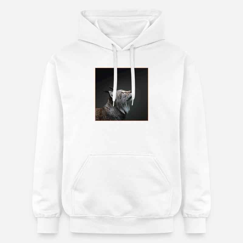 Lynx Regard - Sweat à capuche Softstyle® Gildan Unisexe - blanc