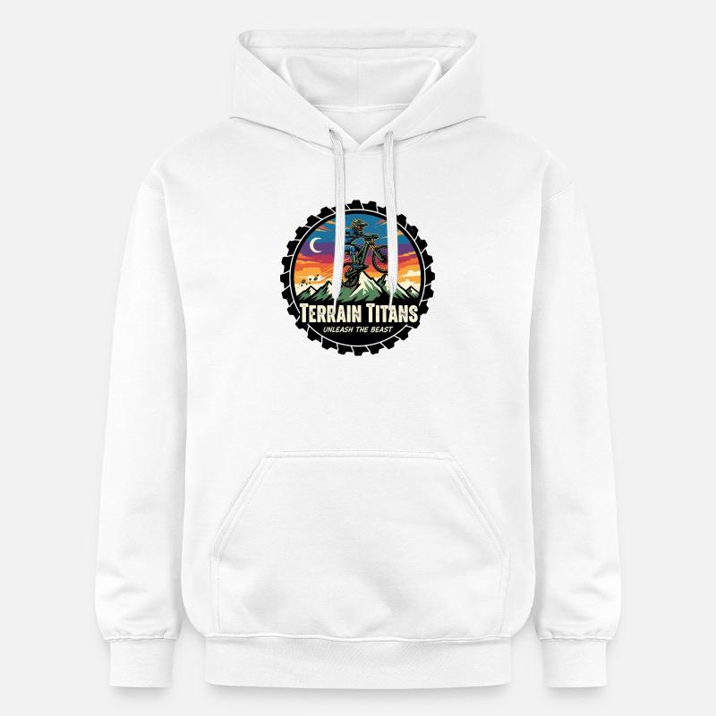 Terrain Titans MTB Unleashed - Sweat à capuche Softstyle® Gildan Unisexe - blanc