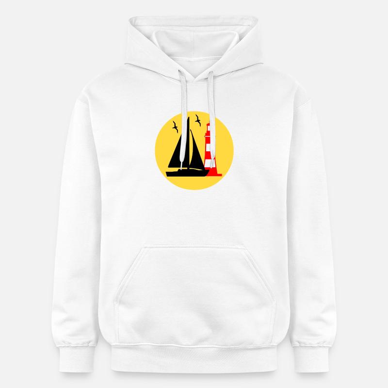 Voile - Sweat à capuche Softstyle® Gildan Unisexe - blanc