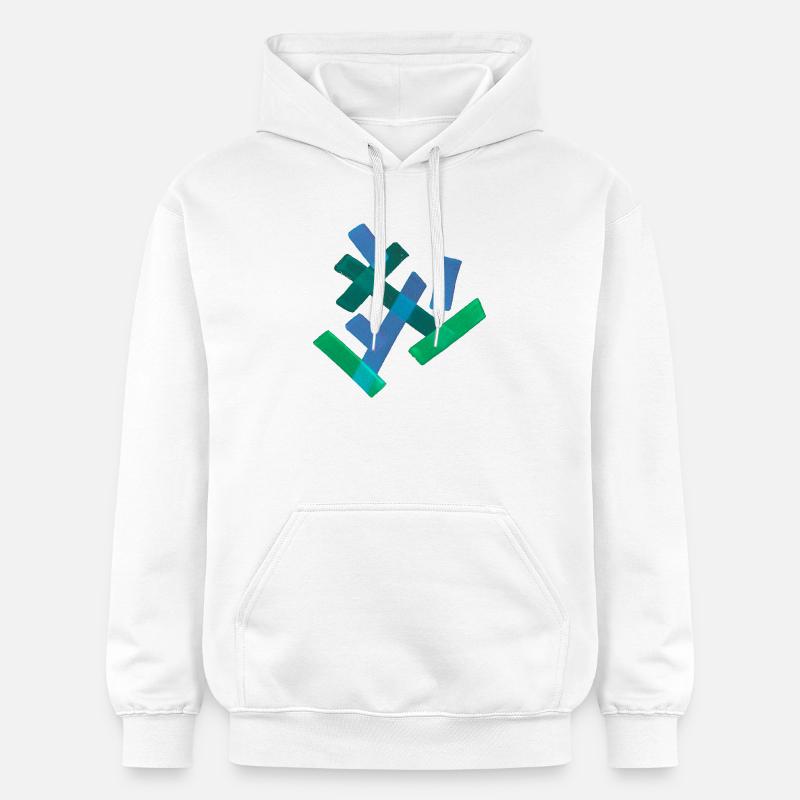 Abstrait - Sweat à capuche Softstyle® Gildan Unisexe - blanc