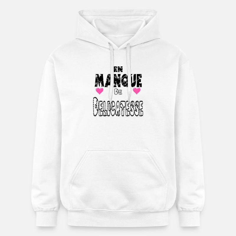 En Manque de Délicatesse - Sweat à capuche Softstyle® Gildan Unisexe - blanc