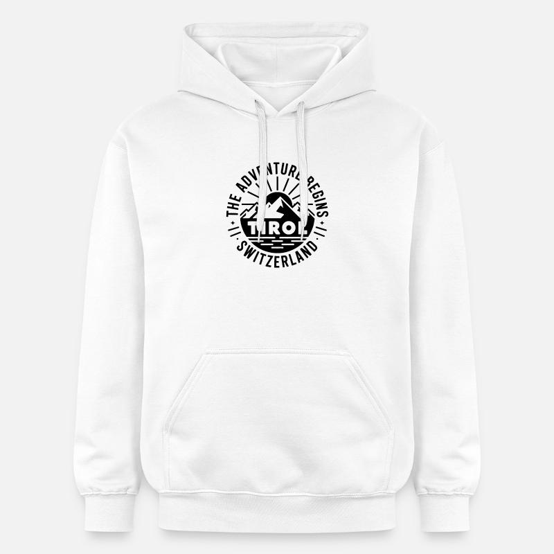 Tyrol - Conception de souvenirs - Sweat à capuche Softstyle® Gildan Unisexe - blanc