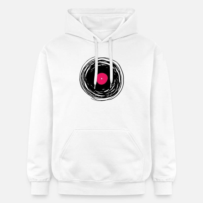 disque - Sweat à capuche Softstyle® Gildan Unisexe - blanc