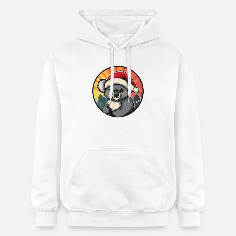 Collectionneur de Koala de Noël - Sweat à capuche Softstyle® Gildan Unisexe - blanc