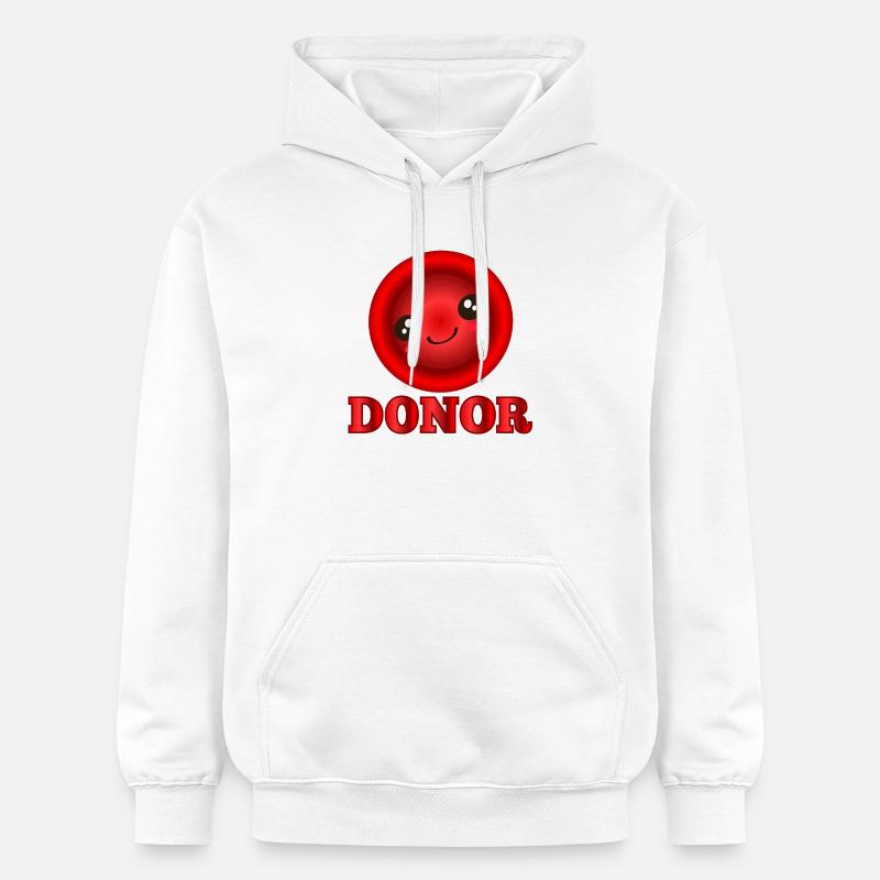 Donneur de sang - Sweat à capuche Softstyle® Gildan Unisexe - blanc