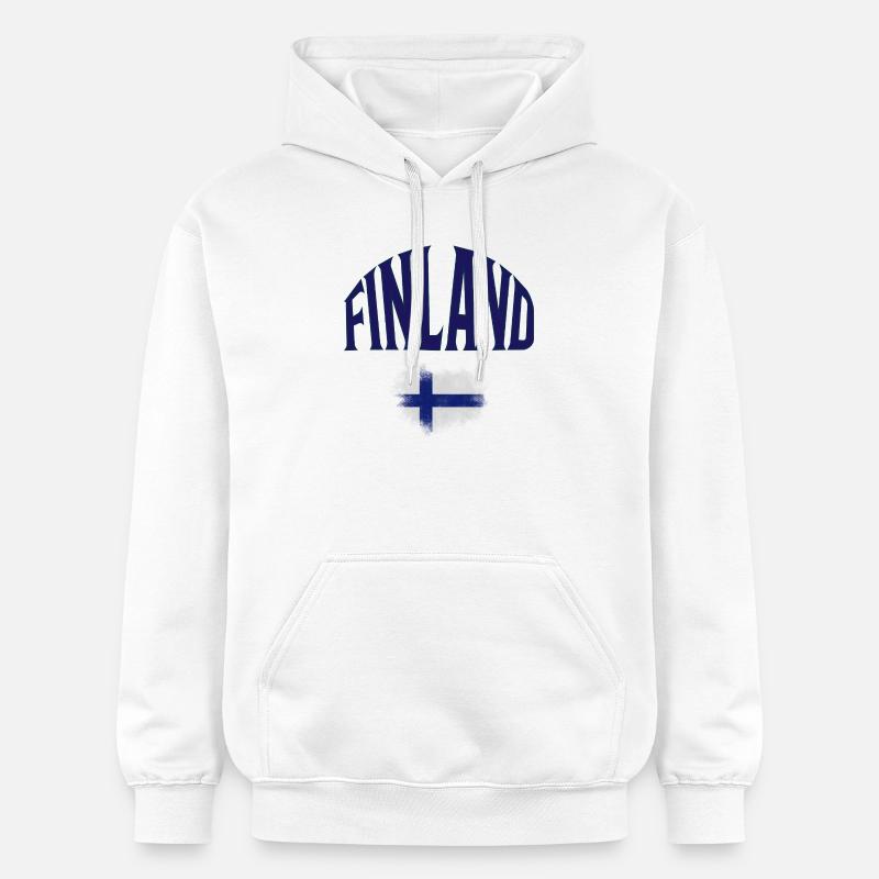 Finlande - Sweat à capuche Softstyle® Gildan Unisexe - blanc