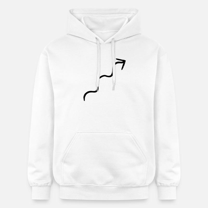 Flèche ondulée - Sweat à capuche Softstyle® Gildan Unisexe - blanc