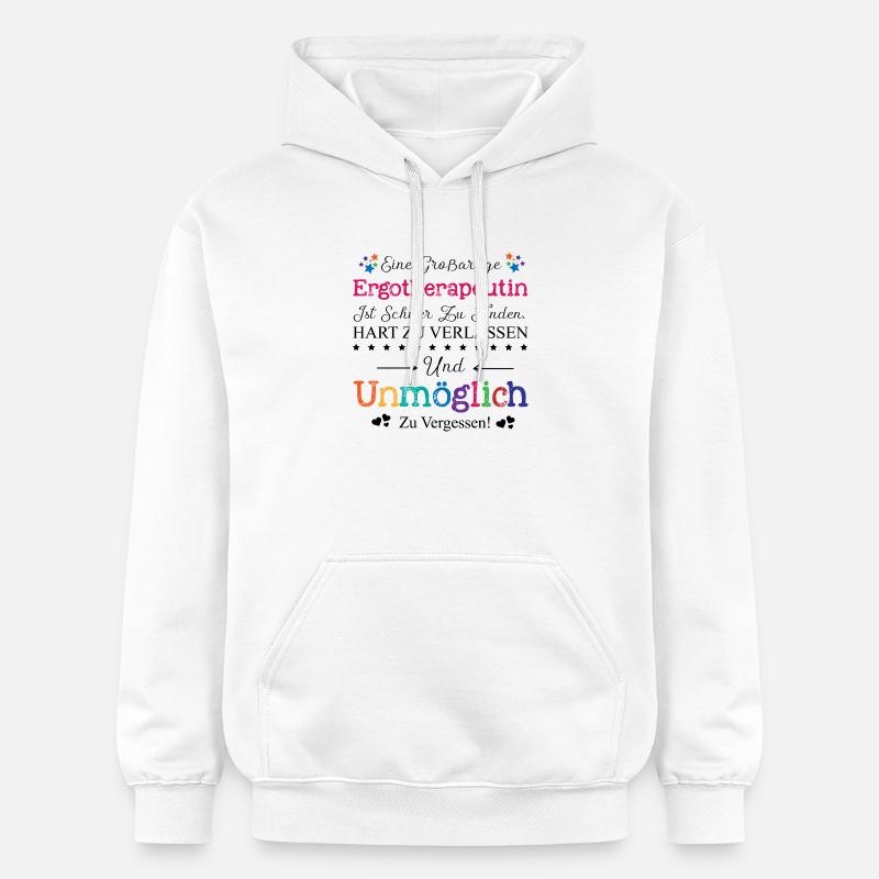 Adieu ergothérapeute Merci cadeau de dire - Sweat à capuche Softstyle® Gildan Unisexe - blanc