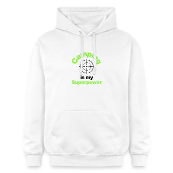 Camping Is My Superpower, Gamer, FPS Player - Gildan Unisex Softstyle® Midweight Hoodie - white - Front - Liana (172cm) & Jaron (178cm)