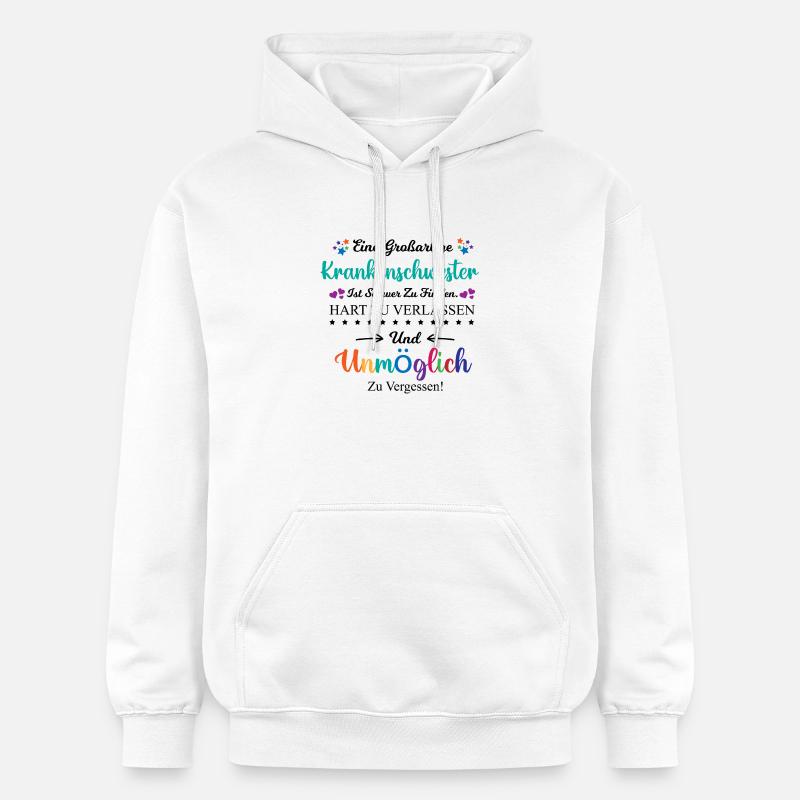 Krankenschwester Beruf Spruch Abschied Geschenk - Gildan Unisex Softstyle® Midweight Hoodie - Weiß
