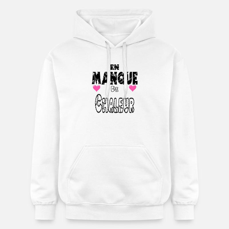 En Manque de Chaleur - Sweat à capuche Softstyle® Gildan Unisexe - blanc