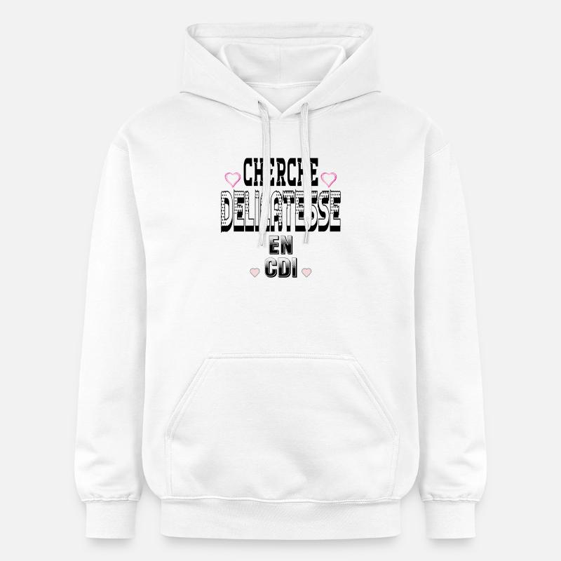 Cherche Délicatesse en CDI - Sweat à capuche Softstyle® Gildan Unisexe - blanc